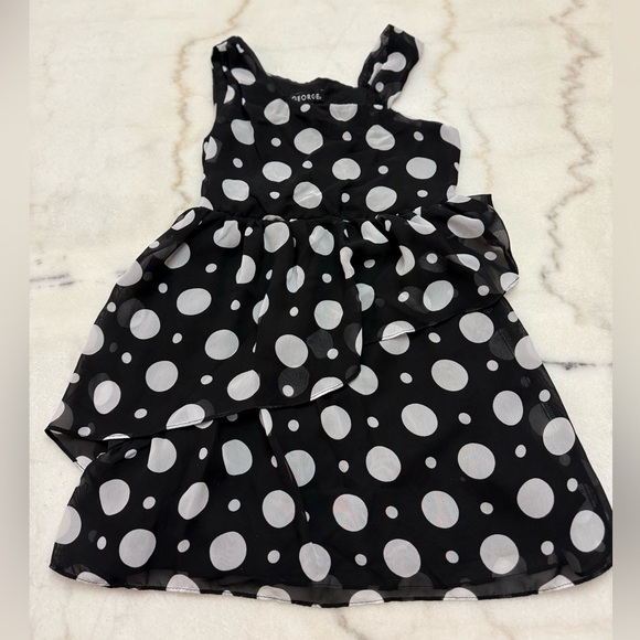 George Other - George Black and White Polka Dot Kids Dress
